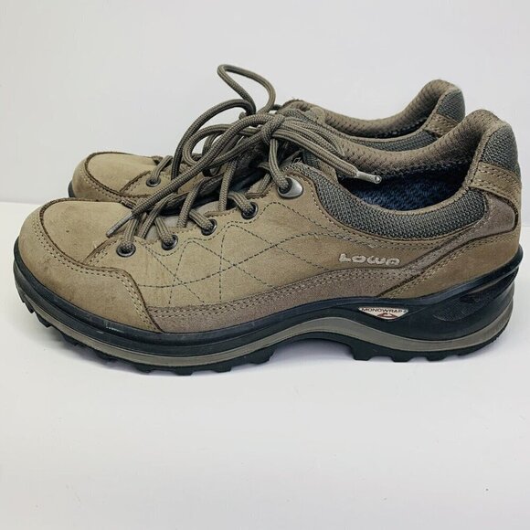 LOWA Renegade III GTX Lo GORETEX Shoes Womens Sz 7.5 Brown Nubuck Hiking Outdoor - Picture 6 of 16